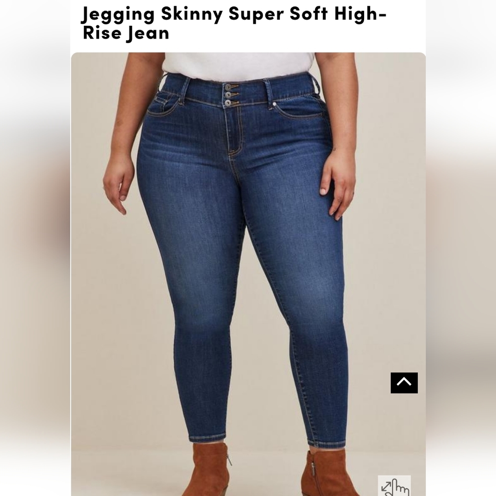 Lot of 3 Torrid Jeggings skinny super soft high rise Jean 18S 18 Short